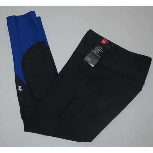 Under Armour 1359352 Women's Sz M Black/Blue 7/8 Ankle Crop Compression Pants - Picture 6 of 7